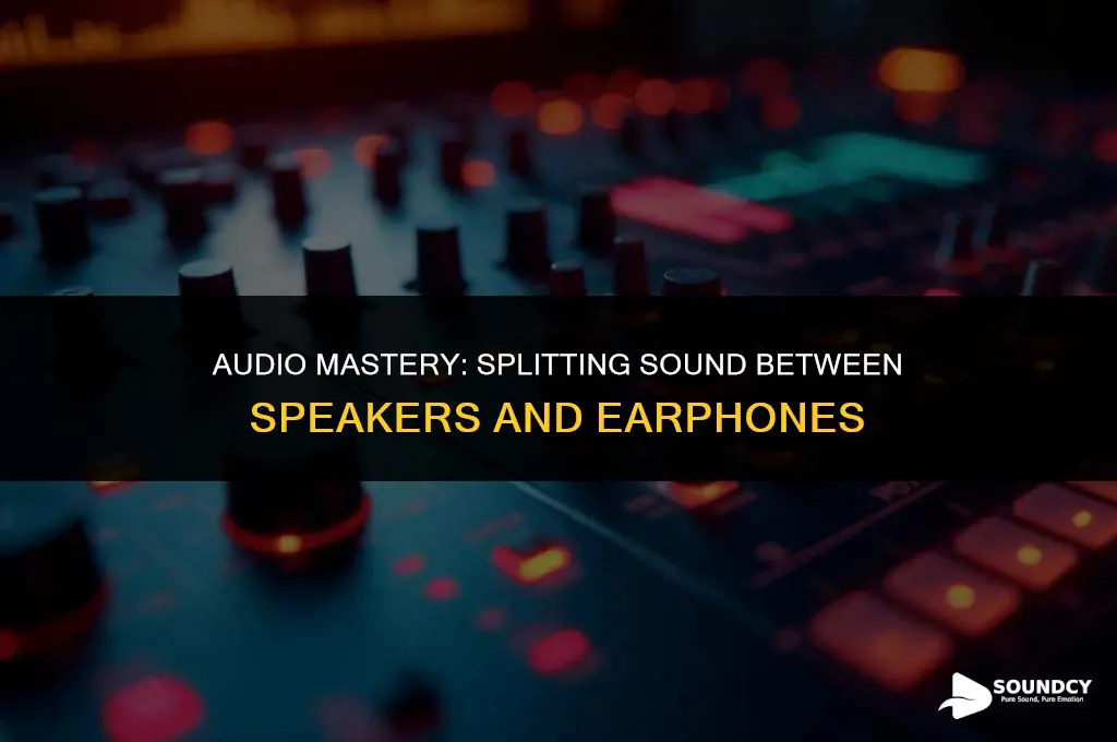 how to split output sound to speaker and earphone