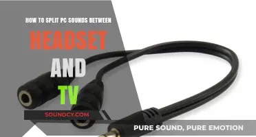 Effortlessly Split PC Audio: Headset and TV Guide