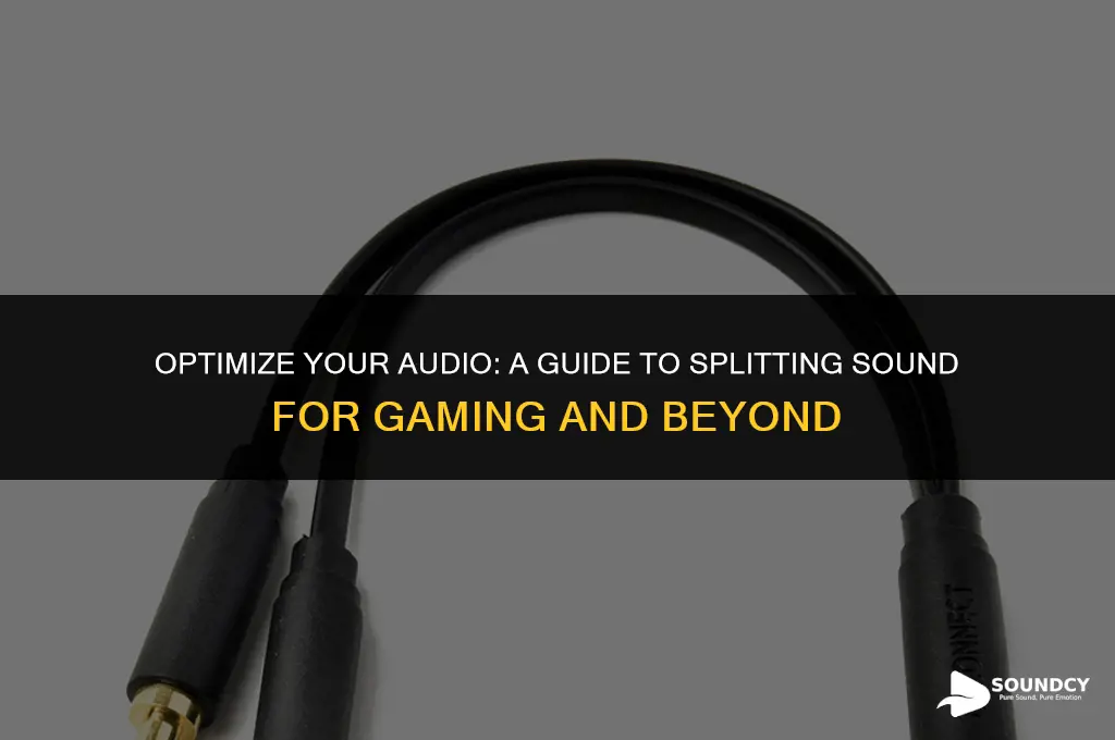 how to split sound for gaming and everything else