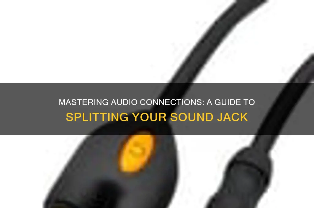 how to split sound jack