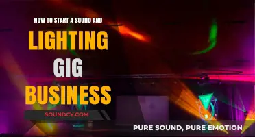 Launching Your Sound and Lighting Gig Business: A Step-by-Step Guide