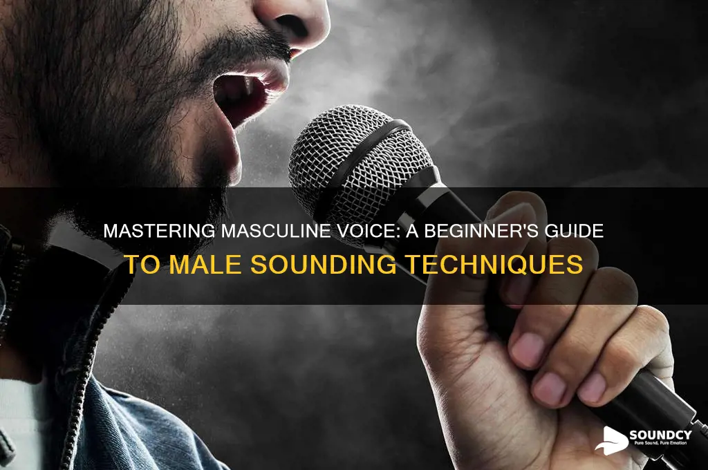 how to start male sounding
