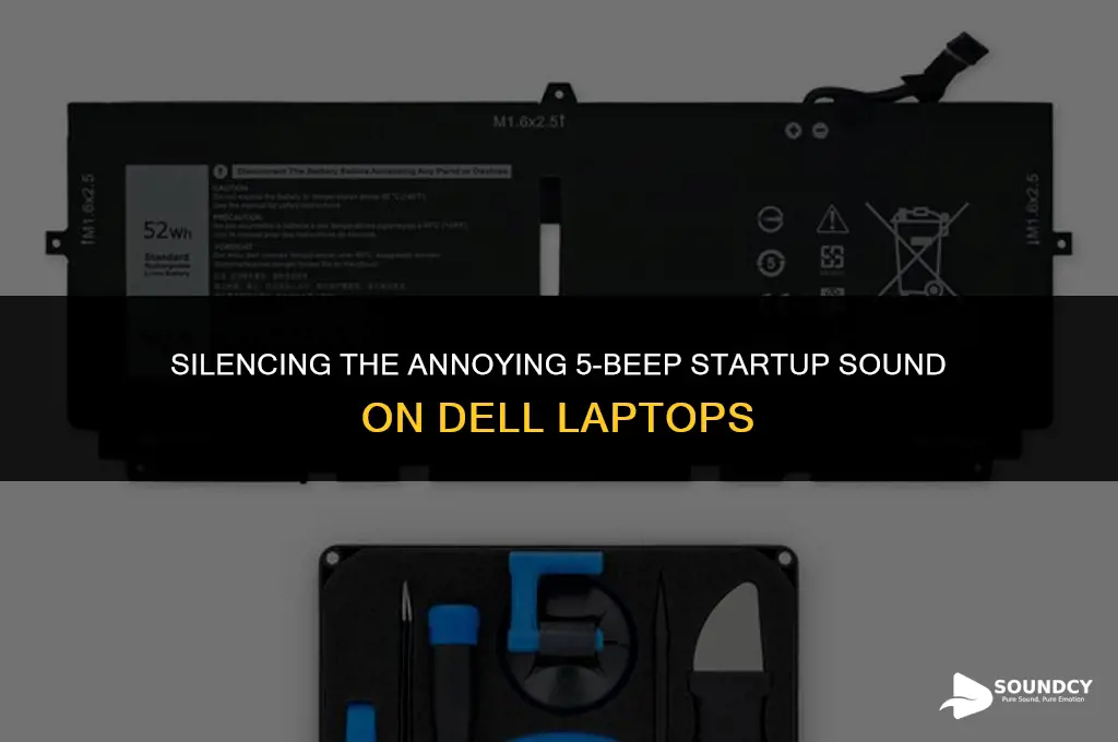 how to stop 5 beep sound in dell laptop