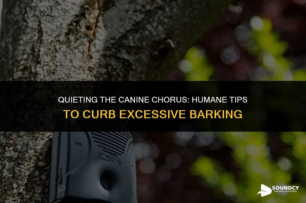 how to stop a dog from barking with sound