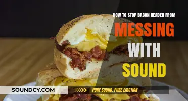 Troubleshooting Bacon Reader: Restoring Sound Settings