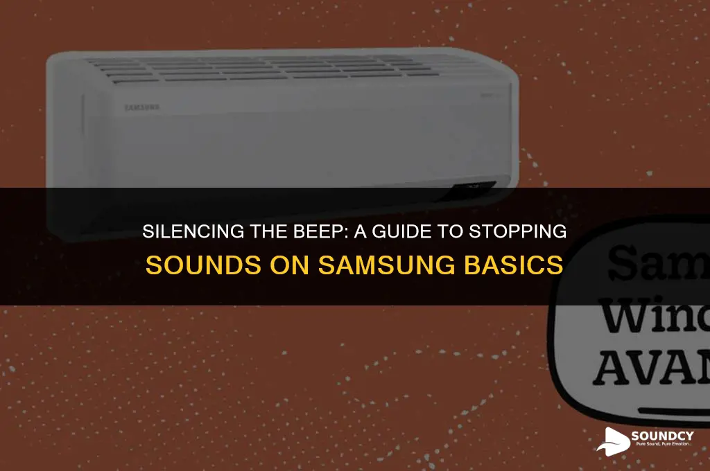 how to stop beep sound in samsung basic mobile