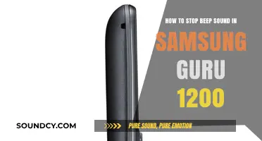 Silencing the Beep: A Guide to Stopping Sounds on Samsung Guru 1200