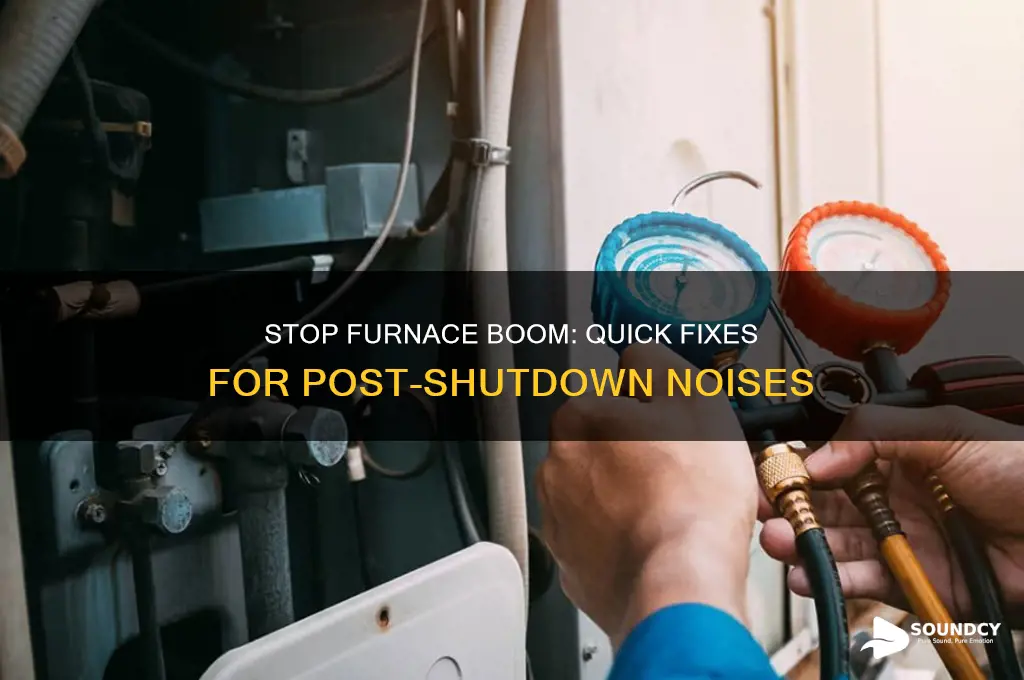 how to stop boom sound after furnace shuts off