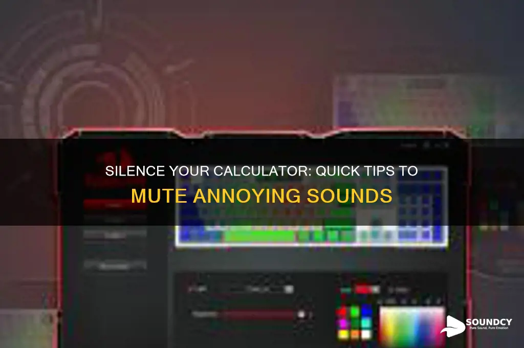 how to stop calculator sound