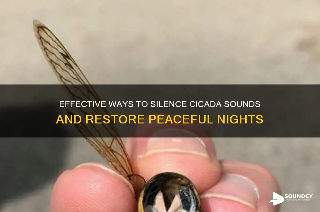 how to stop cicada sound