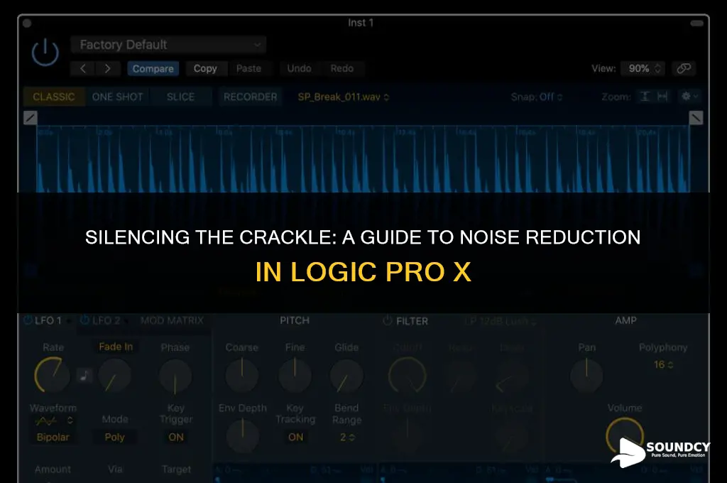 how to stop crackling sound in logic pro x