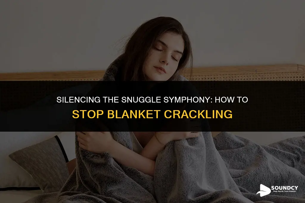how to stop crackling sounds from a down blanket