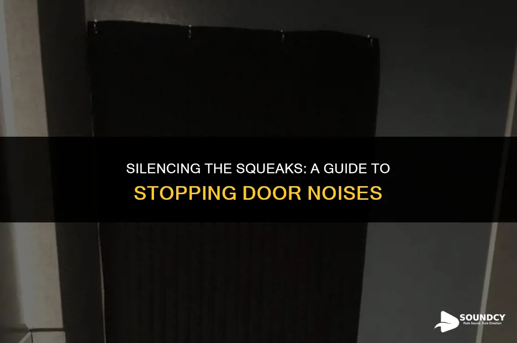 how to stop door from making cracking popping sound