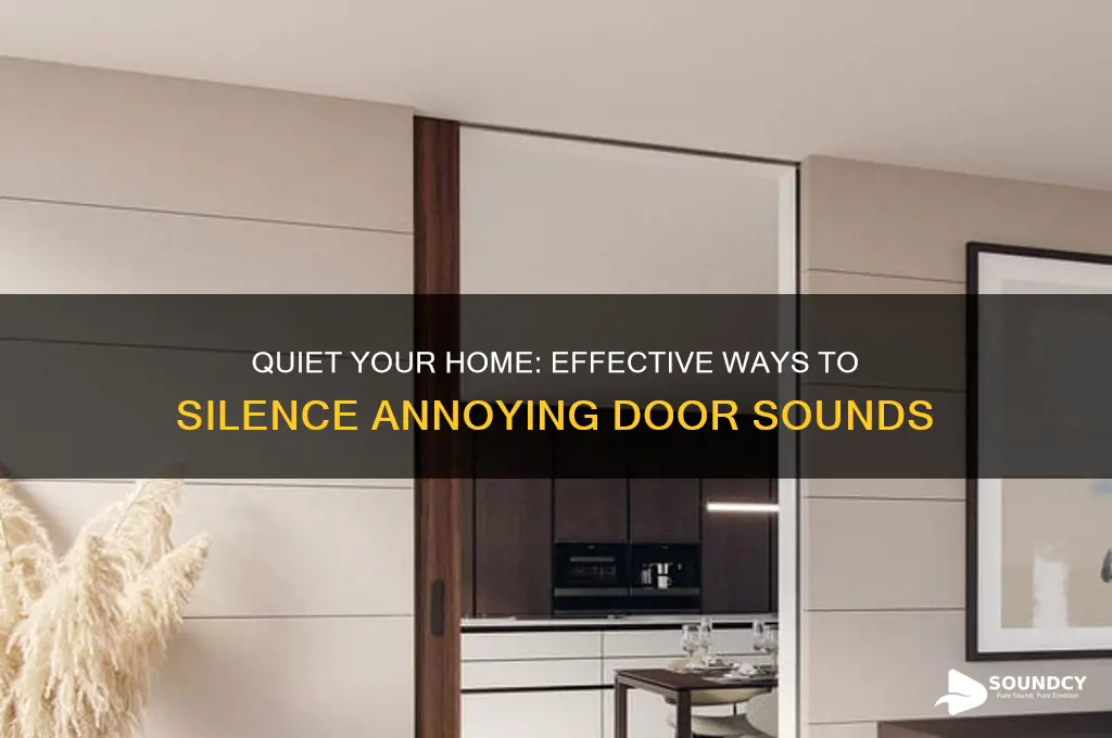 how to stop door sound