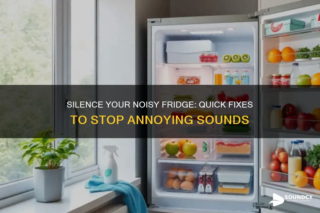 how to stop fridge sound