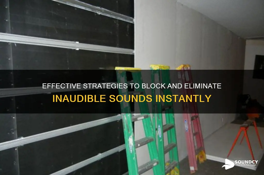 how to stop inaudible sounds