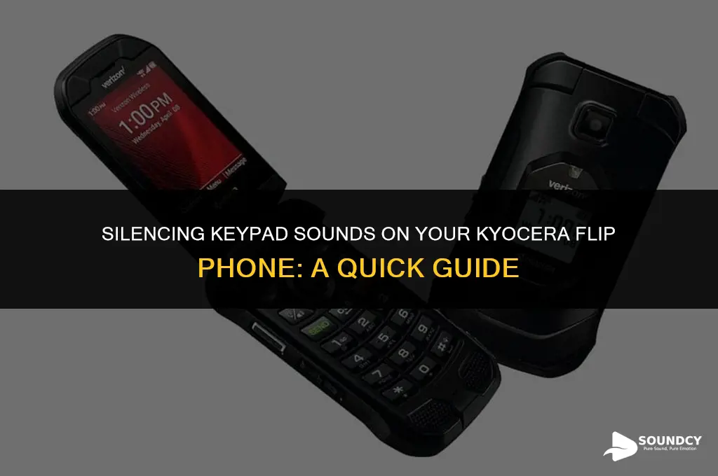 how to stop keypad sound on kyocera flip phone
