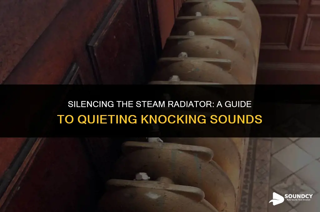 how to stop knocking sound from a steam radiator