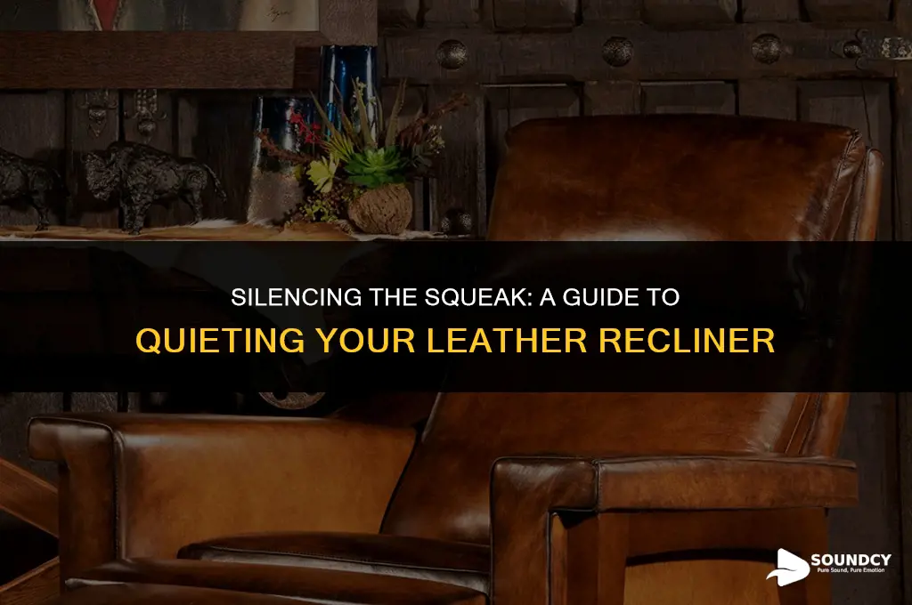 how to stop leather squeaking sounds for recliner chair