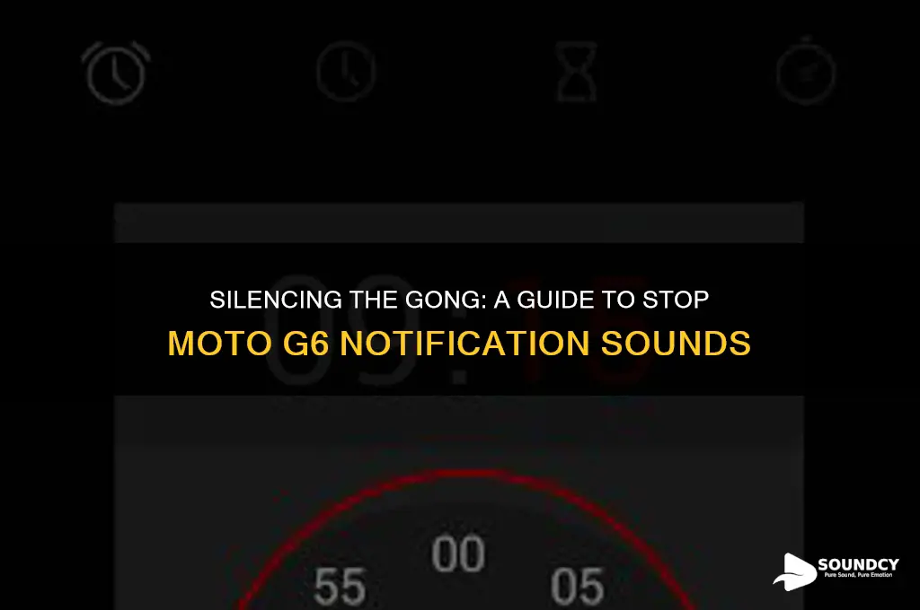 how to stop moto g6 from making gong sound
