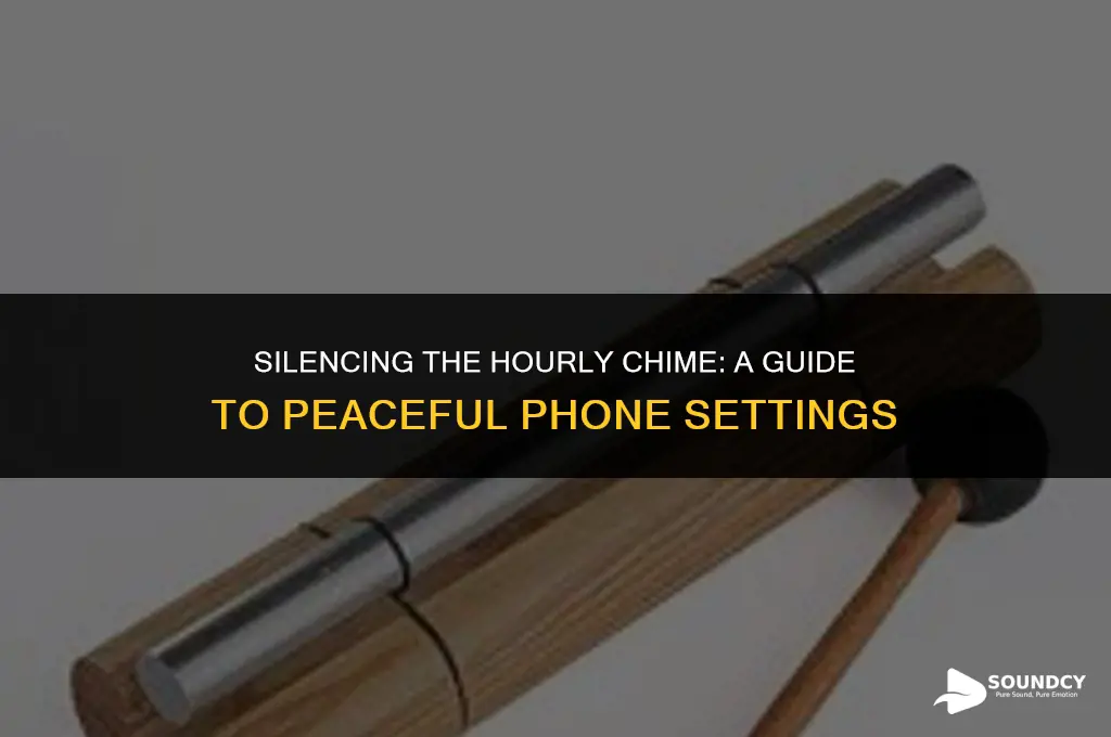 how to stop my phone from sounding the hours