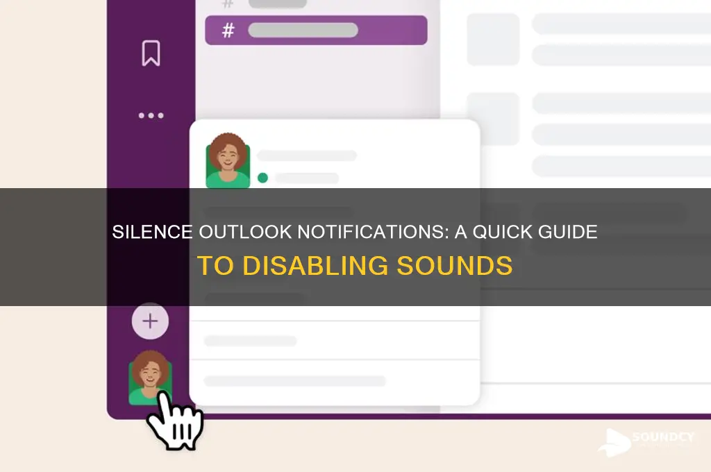 how to stop outlook sounds