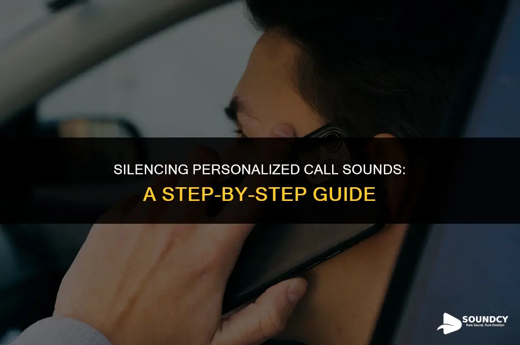 how to stop personalized call sound from popping out