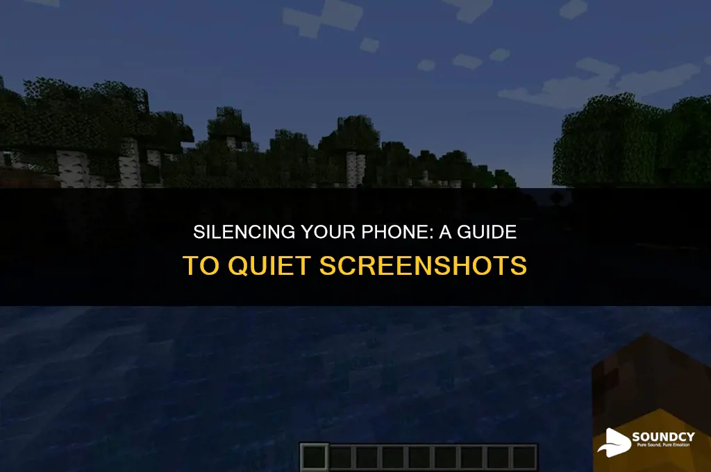 how to stop phone from making sound when screenshot