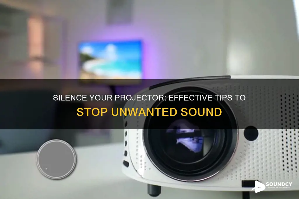 how to stop projector sound