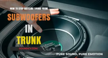 Silencing the Rattle: A Guide to Quieting Subwoofers in Your Trunk