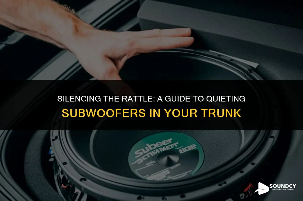 how to stop rattling sound from subwoofers in trunk