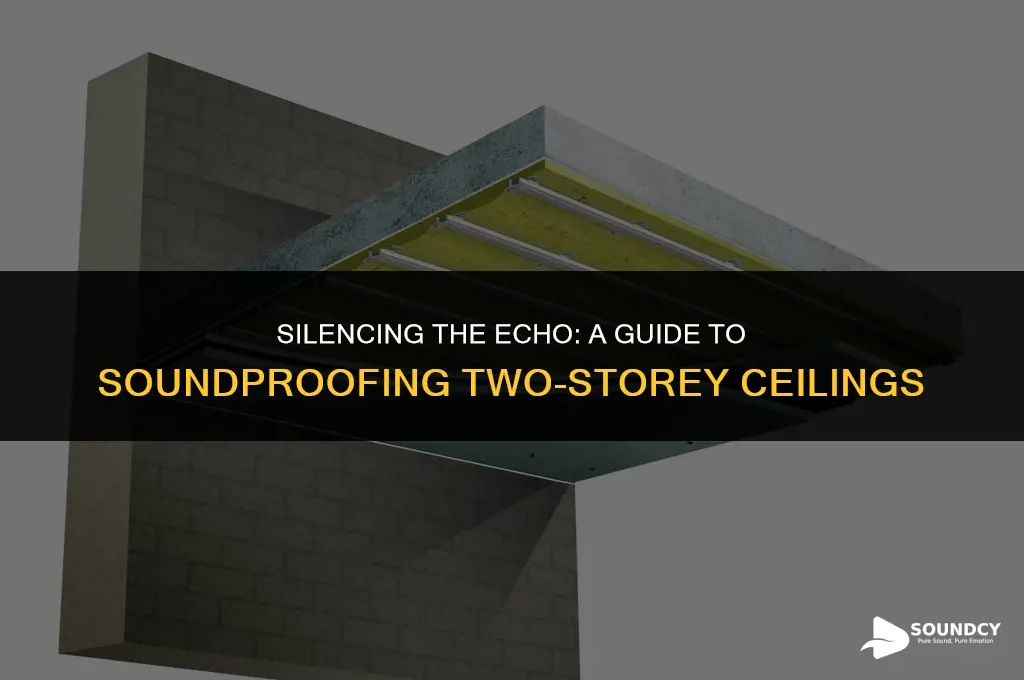 how to stop re sound in two storey ceilings
