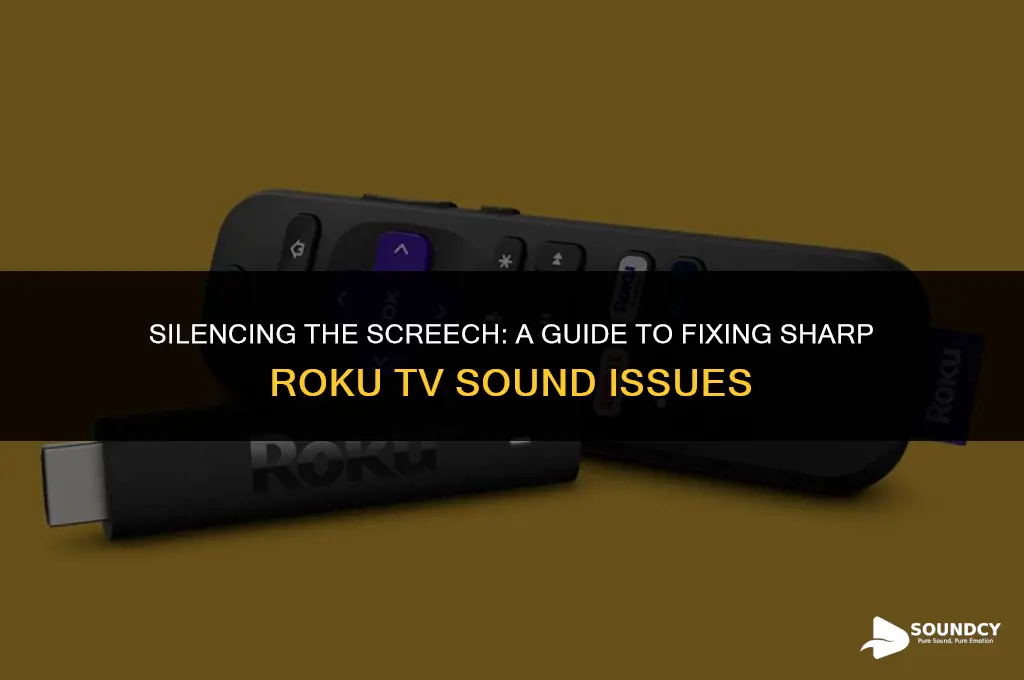 how to stop screeching sound on sharp roku tv