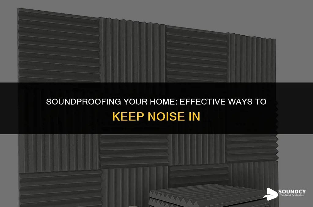 how to stop sound go out of my house