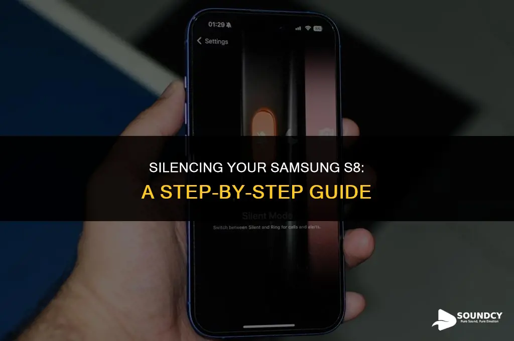 how to stop sound on my mobile phone s8