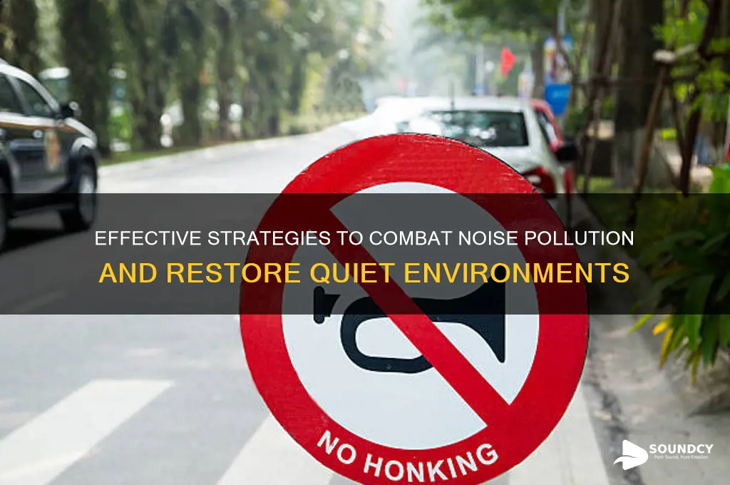 how to stop sound pollution