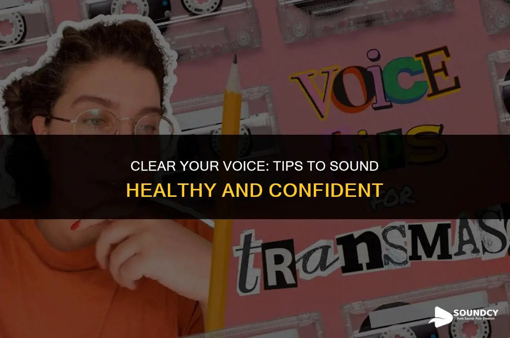 how to stop sounding like you have a cold