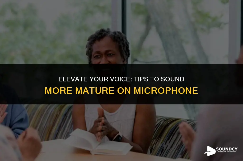 how to stop sounding liking a kid on microphone
