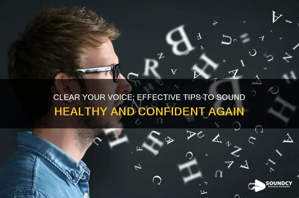 how to stop sounding sick