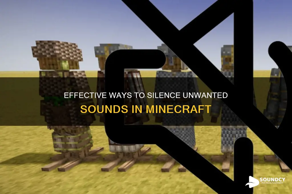 how to stop sounds minectaft