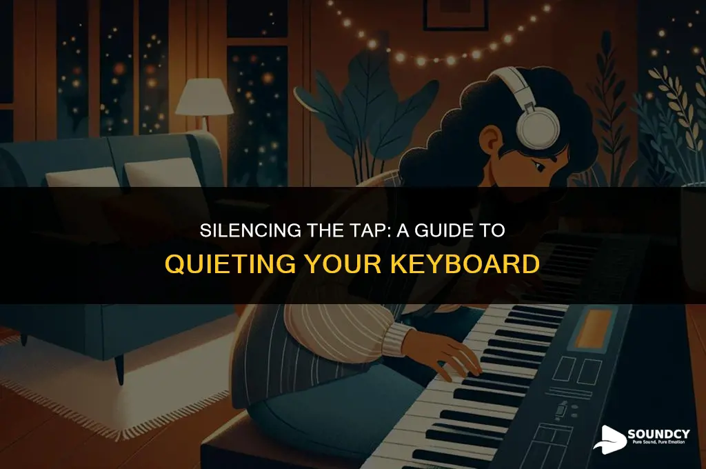 how to stop tapping sound on keyboard of computer