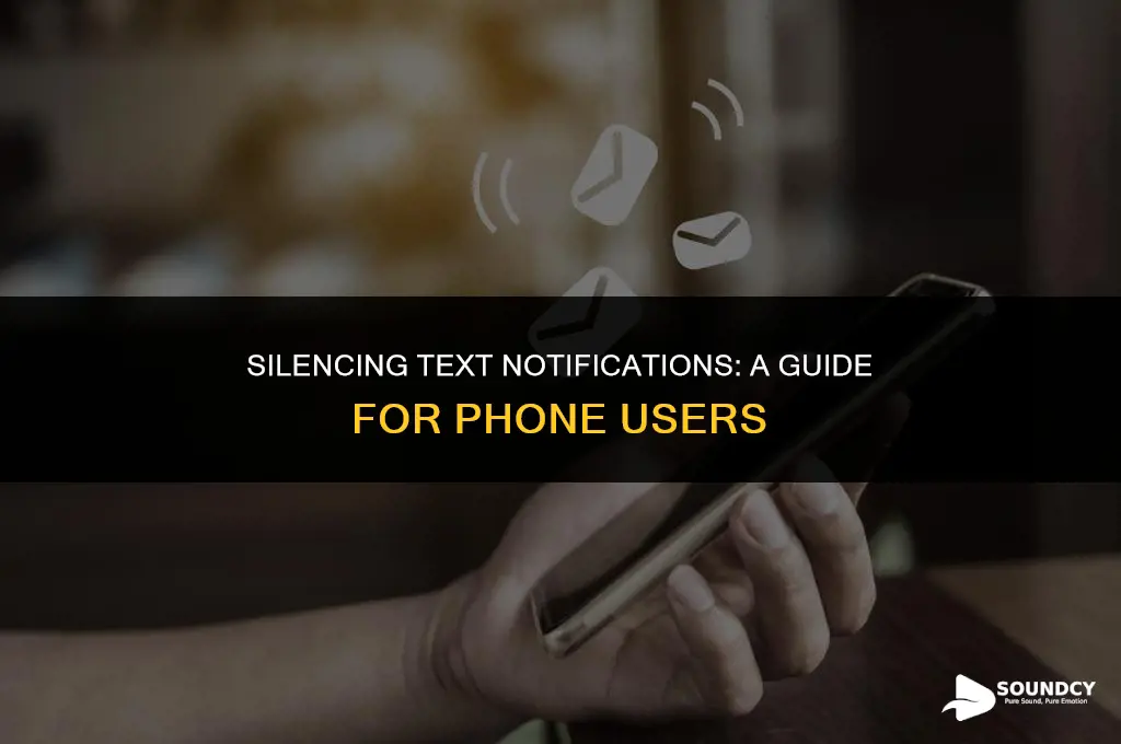 how to stop text notifications sound while on phone