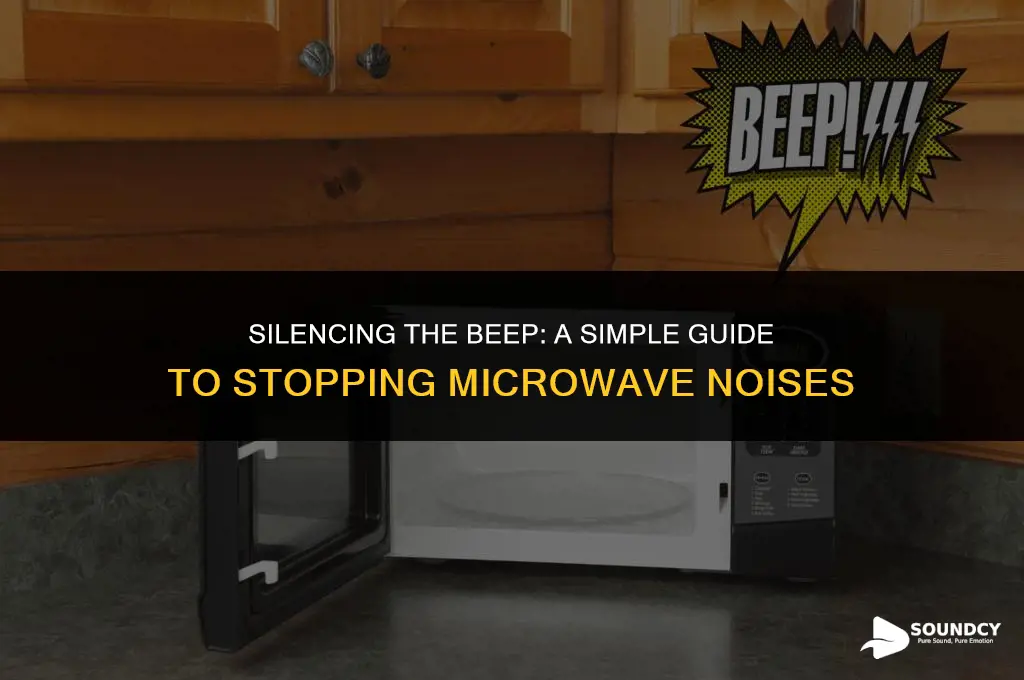 how to stop the beeping sound on a microwave