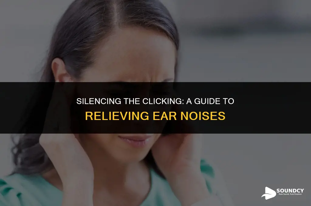 how to stop the clicking sound in my ear