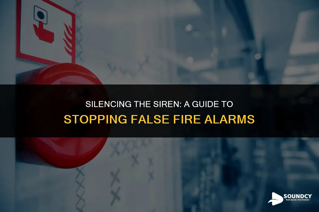 how to stop the fire alarm sound from ringing