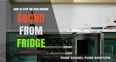 Silencing the High-Pitched Ring: A Guide to Stopping Your Fridge's Annoying Sound