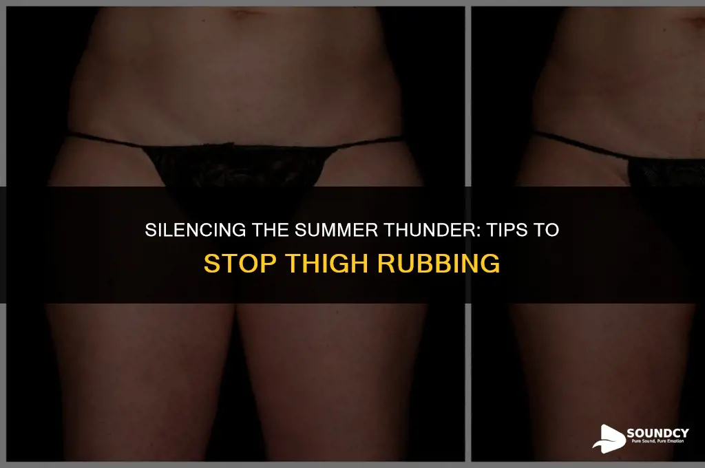 how to stop the sound of thighs rubbing together