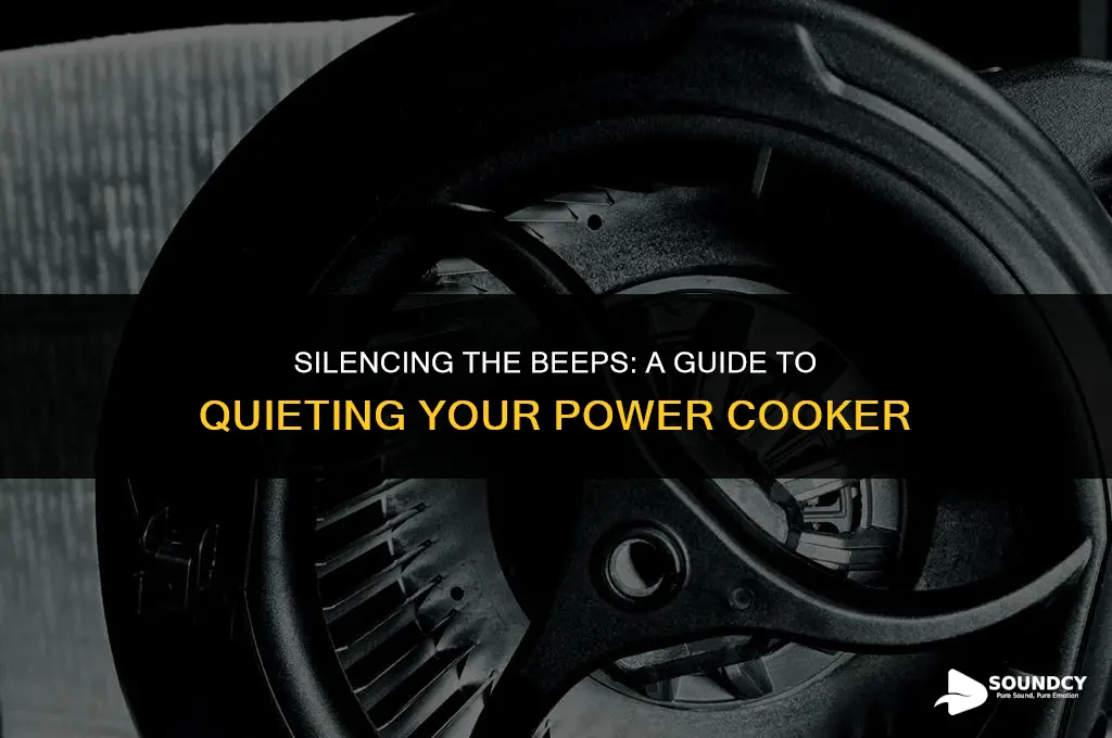 how to stop the sound on the power cooker