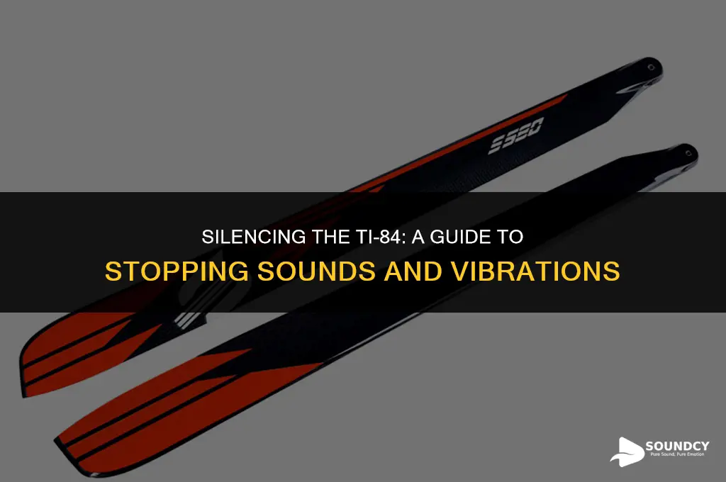 how to stop ti-84 from making sounds vibrations