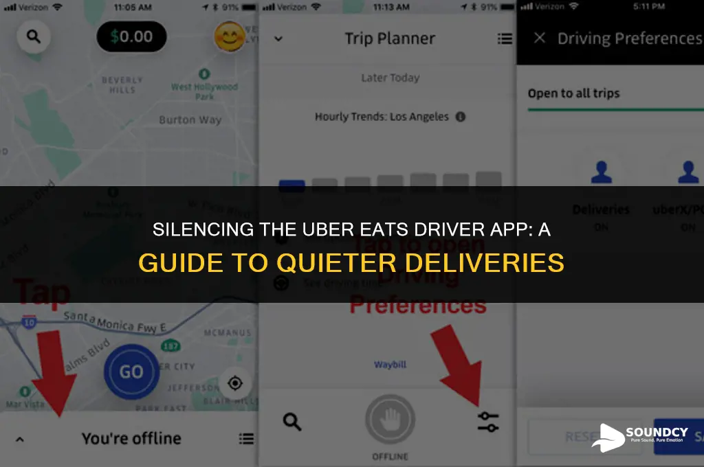 how to stop uber deiver app sound comes outside